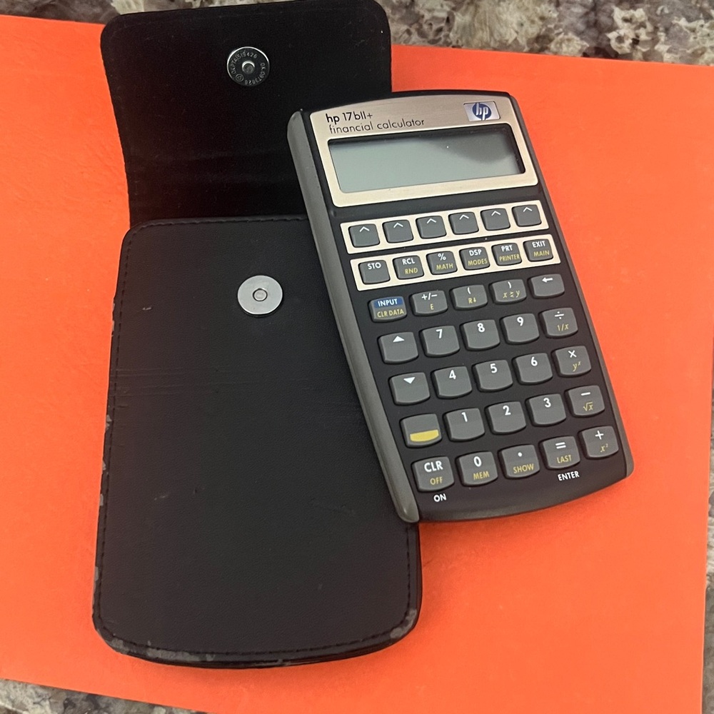 HP 17bII+ Financial Calculator with Black Case - Picture 5 of 6